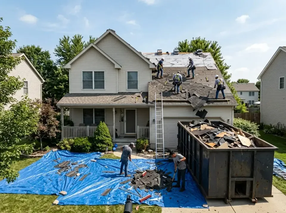 roof-replacement-debris-remova-004 — frequently asked questions, Cheapest Dumpster Rentals in Huntsville, AL